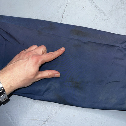 Eddie Bauer VTG Hooded Barn Jacket S Blue Cotton Chore Coat Track Hiking 90s