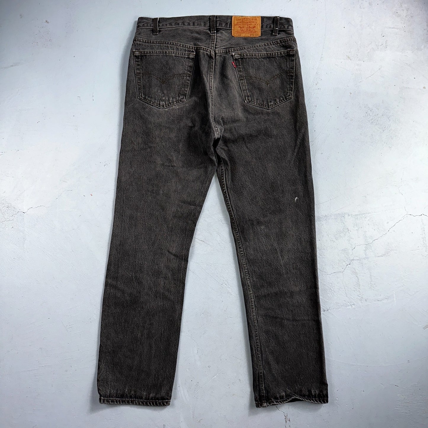 Levis 501 Vintage 80s USA XX Straight Leg Jeans Gray Light Wash 36x32 Act 34x30