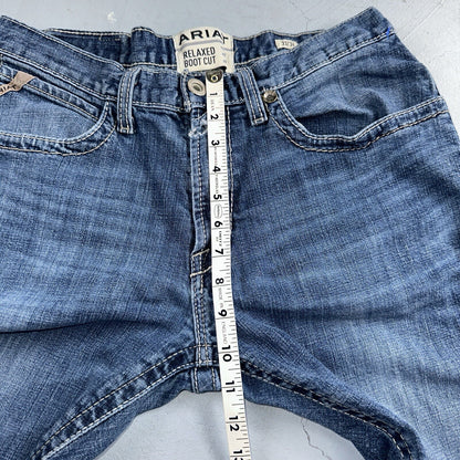 Ariat Jeans Mens 33x34 Blue M4 Boot Cut Relaxed Coltrane Jeans Denim Medium Wash