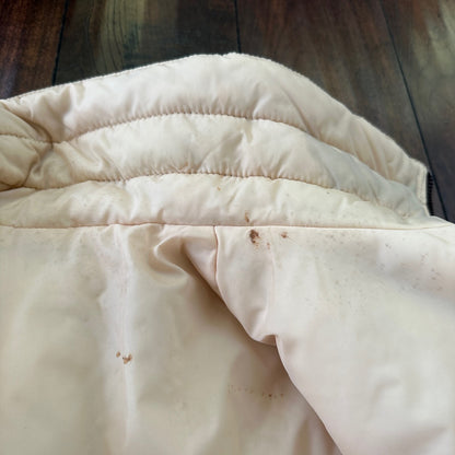 VTG Reversible Ocean Pacific Brown Insulated Puffer Jacket Double Sided 70s 80s