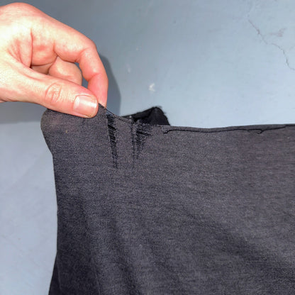 Pittsburgh Pirates Snoopy VTG T Shirt Chopped 80s Baseball Cool Black Graphic