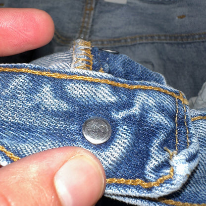 Levis 501 Vintage Y2K Mexico Straight Leg Jeans Blue Light Wash 40x30 Act 38x30