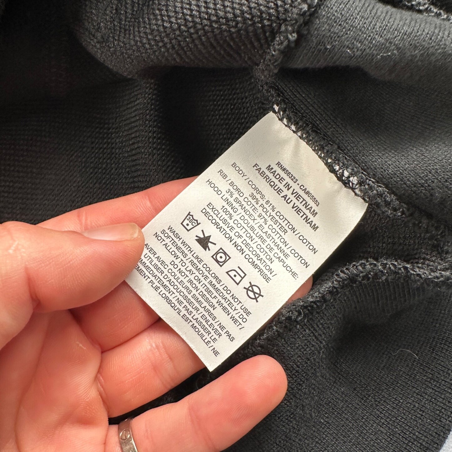 Nike After Hood Hoodie Sweatshirt Men's Size M Dri Fit West Basketball Black