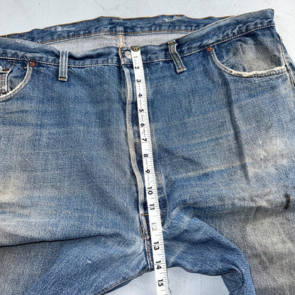 Levis 501 Vintage 70s SS Redline Selvedge USA XX Jeans Med Wash 48x30 Act 44x26