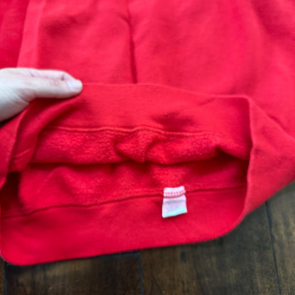 VTG 1960s Rockabilly Sweatshirt Sweater 60s 70s Blank Basic Afterhood USA Red