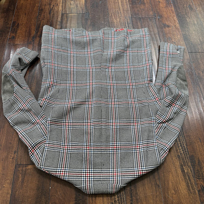 1960s 1970s Gray Cashemere Sport Jacket VTG Mens Suit 46 Rockabilly Stripe Plaid