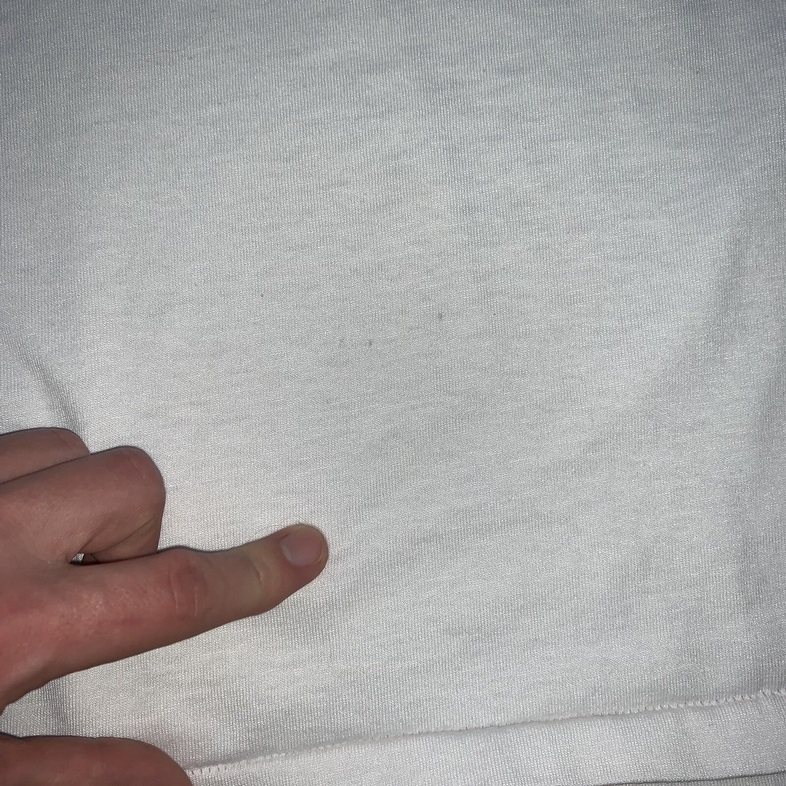 Oneita BLANK Vintage White T Shirt Mens 90s Essential Lot Rap Single Stitch Rare