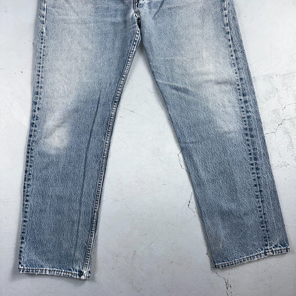 Levis 501 Vintage 90s USA XX Straight Leg Jeans Blue Light Wash 40x32 Act 35x29
