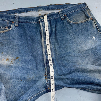 Levis 501 Vintage 80s Redline Selvedge USA XX Jeans Med Wash 48x30 Act 43x27