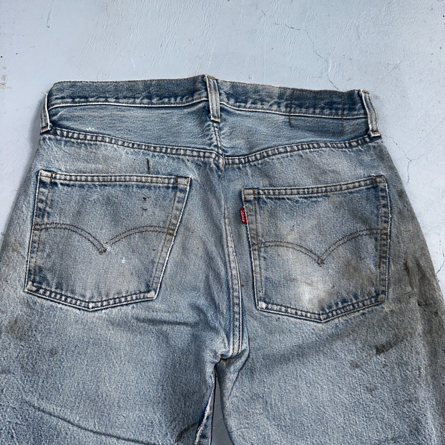 Levis 501 Vintage 80s Redline Selvedge USA XX Jeans Med Wash 34x30 Act 32x26