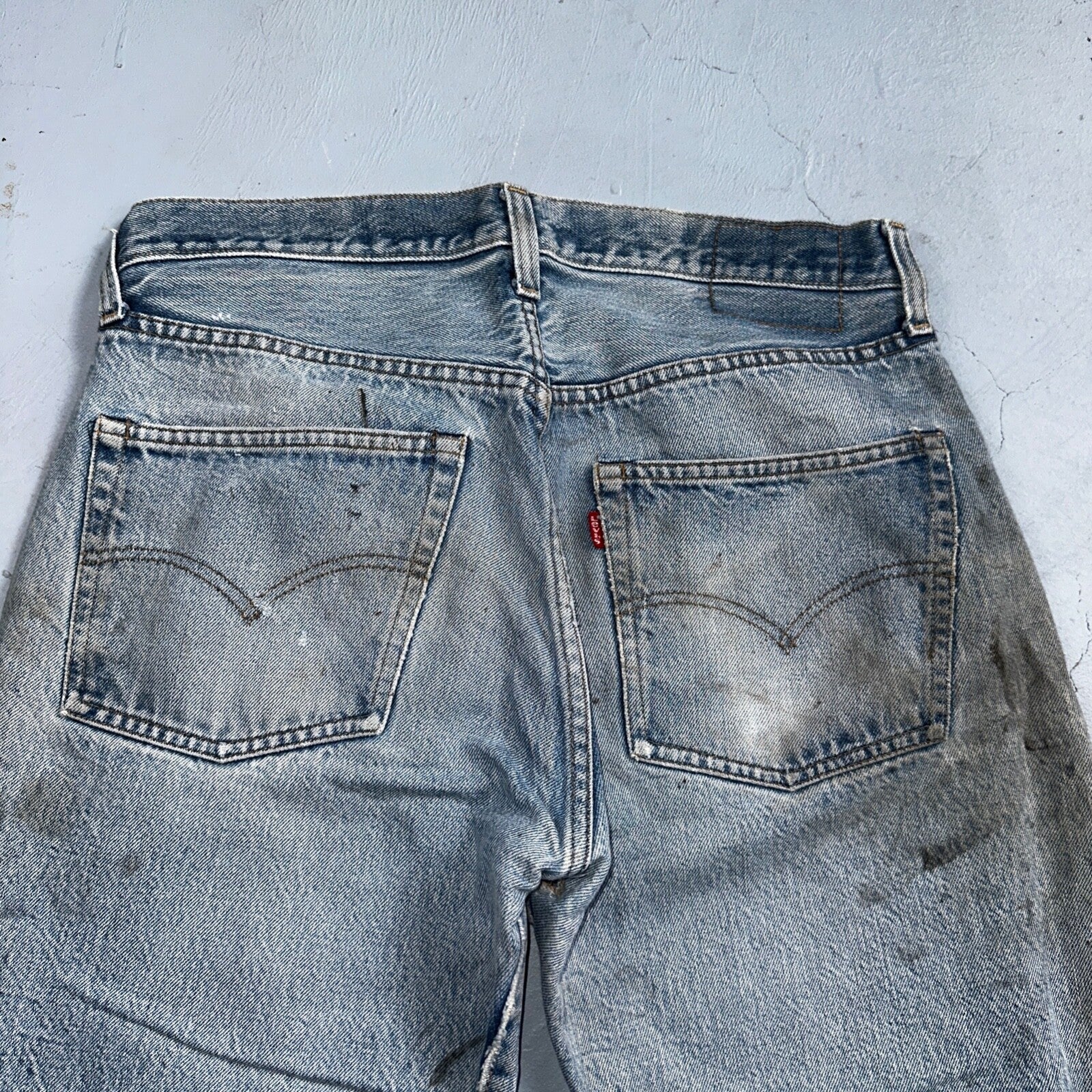 Levis 501 Vintage 80s Redline Selvedge USA XX Jeans Med Wash 34x30 Act 32x26