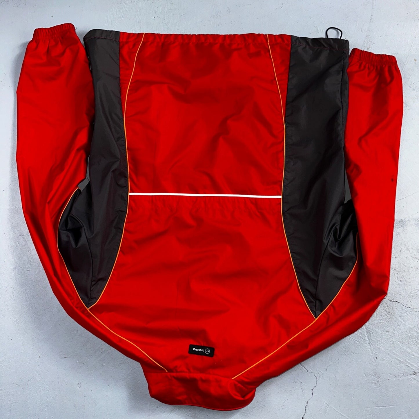 Nike VTG Y2K Windbreaker Track Jacket M Red 3M Basic Simple Football Runner