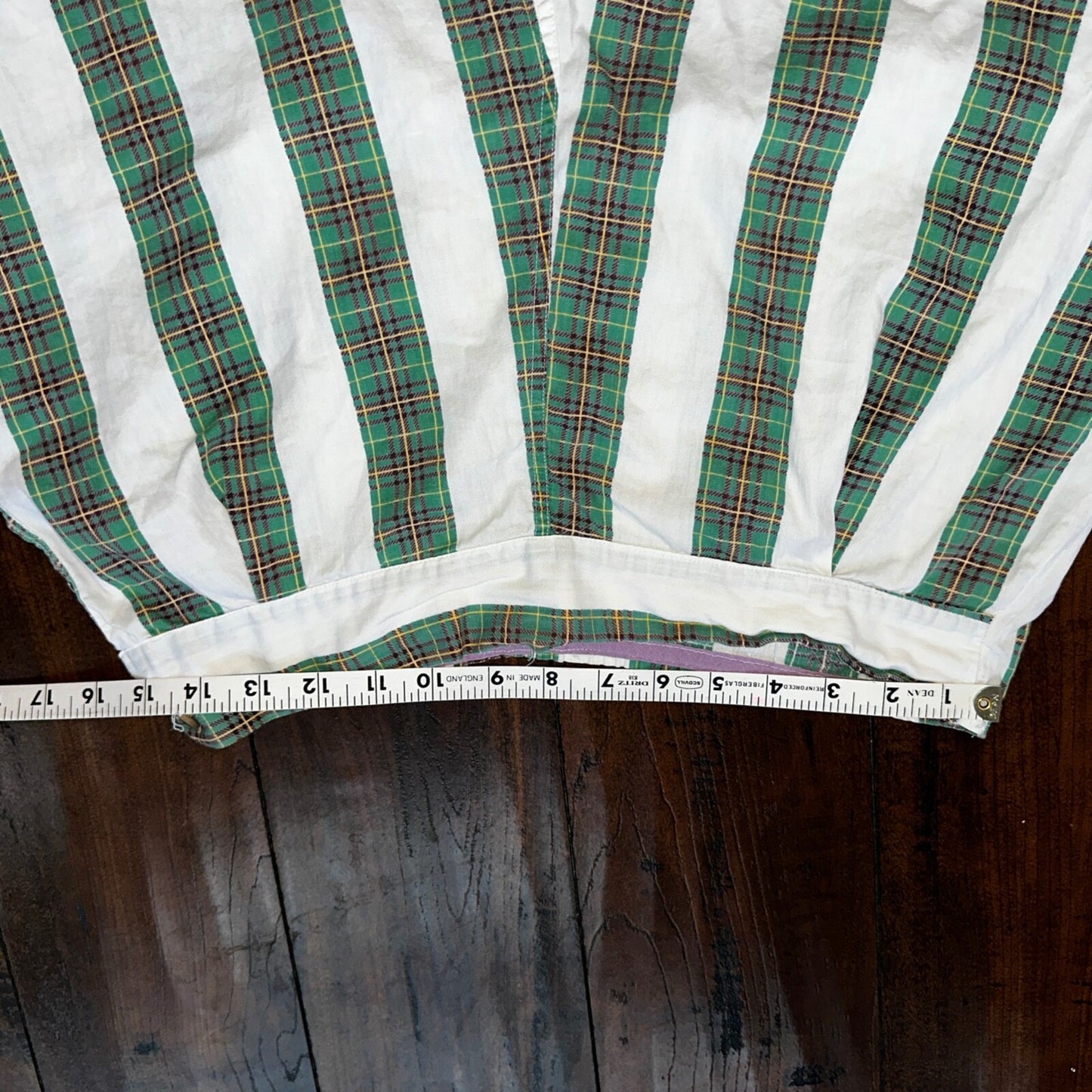 Vintage 50s 60s Tommies Sanforized Sleepwear Pajamas Pair Pants Top Cotton Green