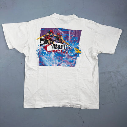 Vintage Marlboro Tee Shirt XL 90s Rafting Promo Single Stitch Sports Smoke