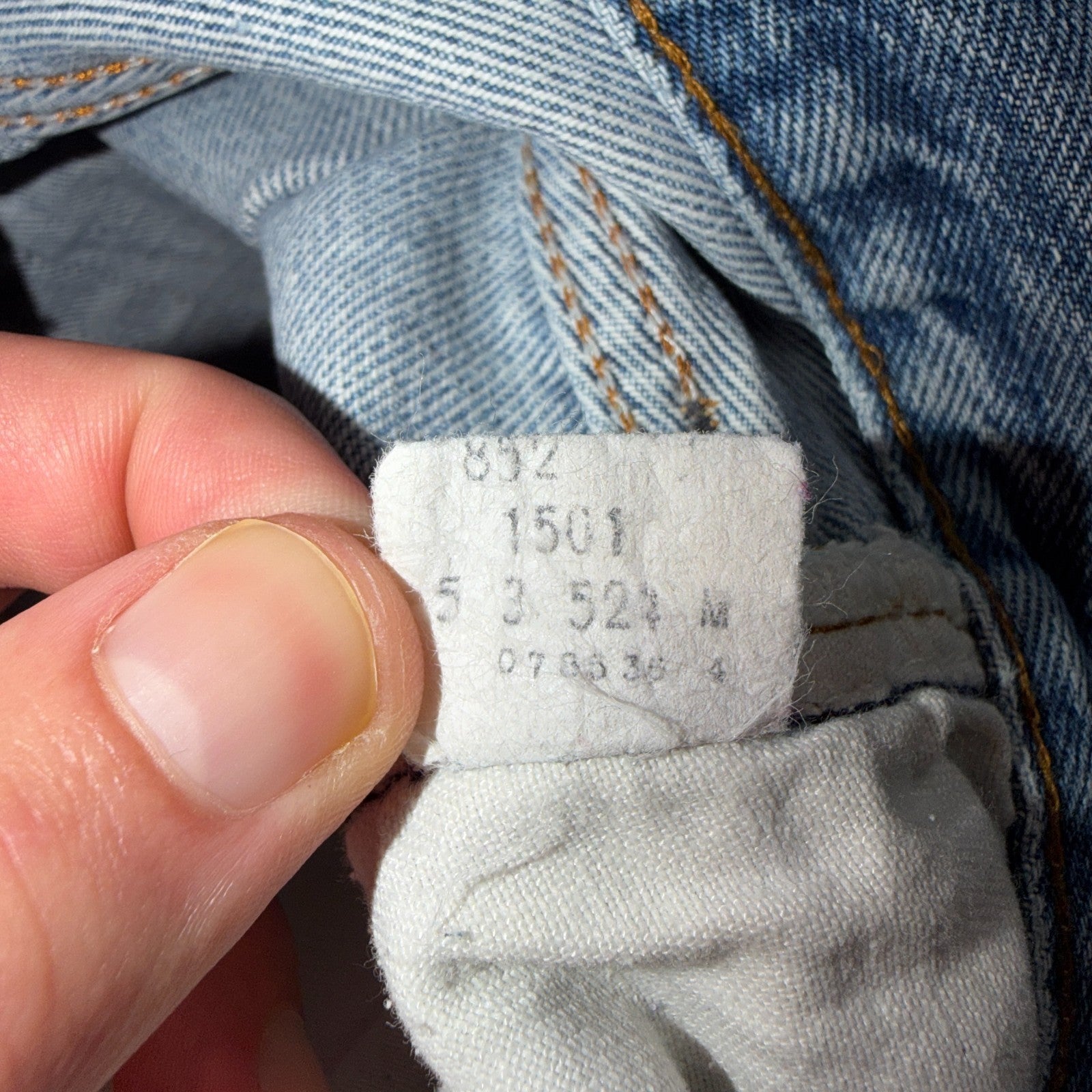 Levis 501 Vintage 80s Redline Selvedge USA XX Jeans Light Wash 34x38 Act 31x34