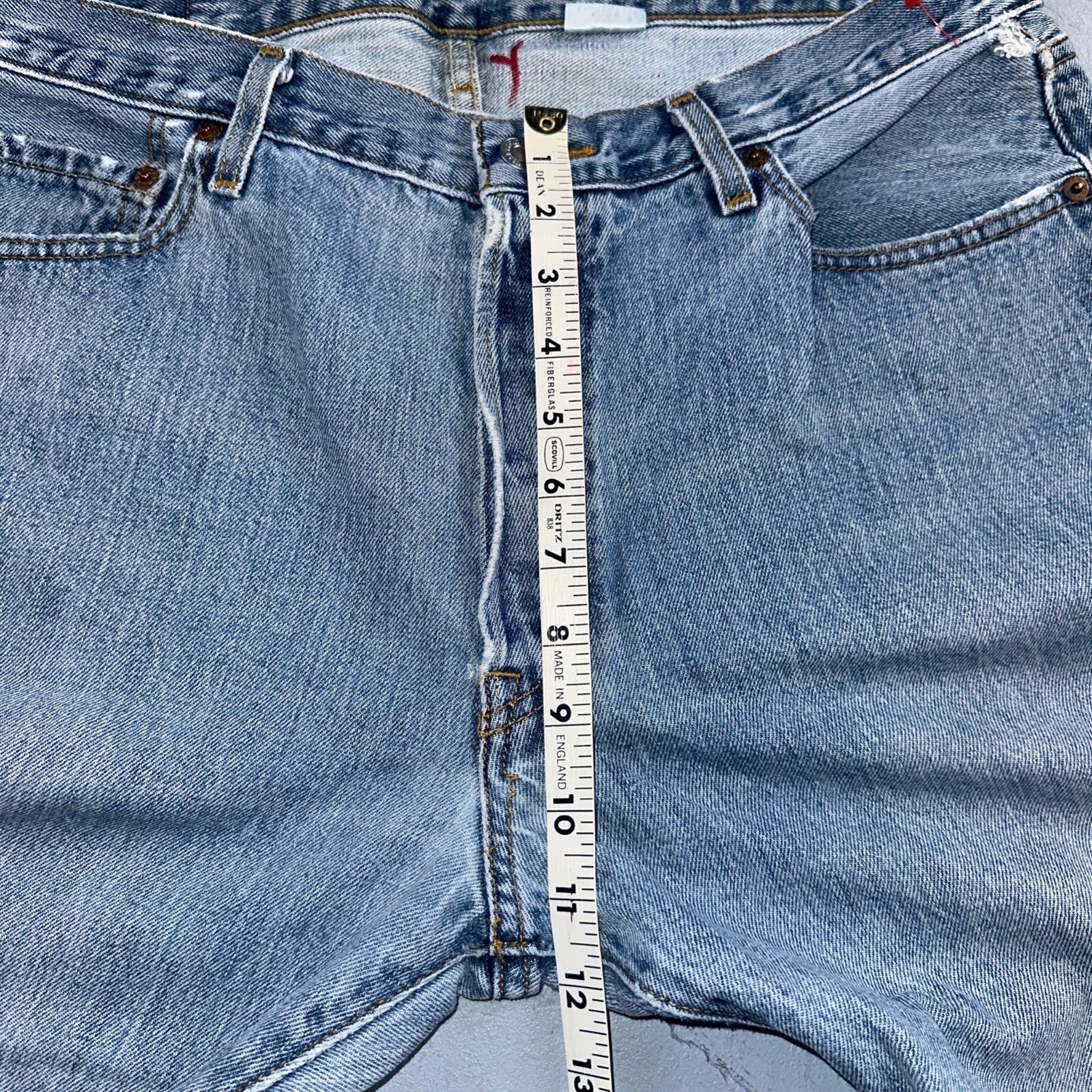 Levis 501 Vintage Y2K XX Straight Leg Jeans Blue Light Wash 36x34 Act 35x32