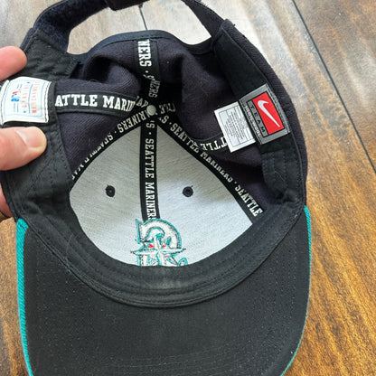 Nike Seattle Mariners VTG Hat Cap Snapback Y2K Team Wool