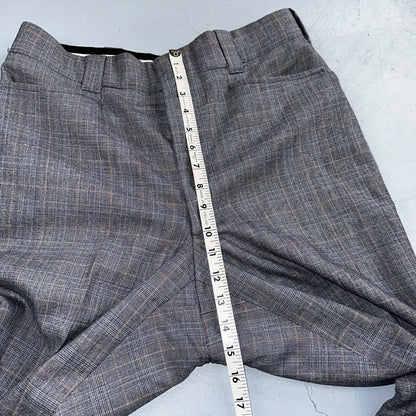 VTG Mens 3 PC Suit 42 Jacket Coat Pants Vest Plaid Rockabilly 70s 1970s Brown