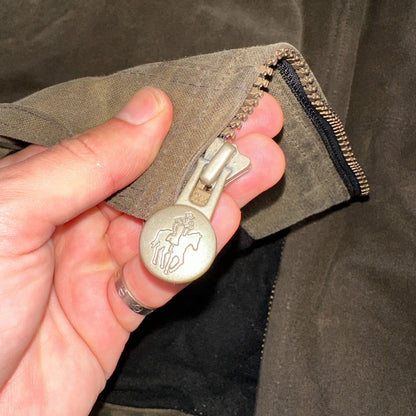 Outback Trading Waxed Canvas Fleece Lined Oilskin Jackhammer Jacket Mens XL