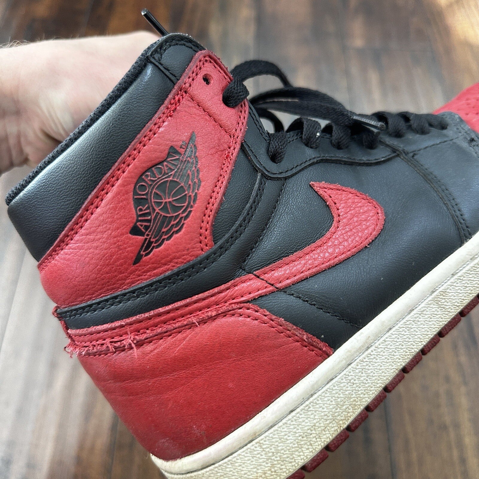 Size 8 - Jordan 1 Retro OG High Banned, Bred 2016 - 555088-001 No Box