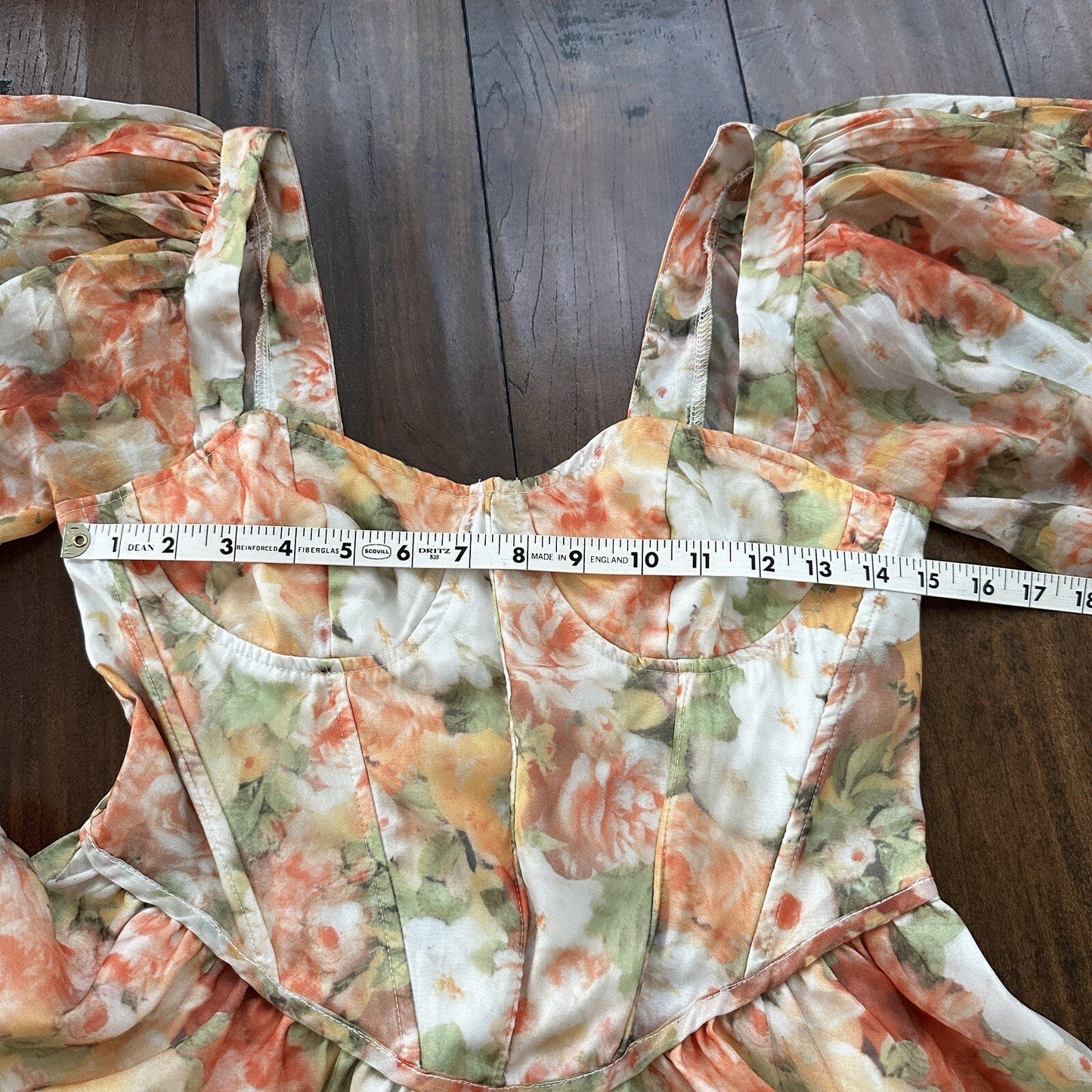 Floral Lantern Sleeve Mini Dress Hoop Skirt Halloween Sexy Vintage Style Hot