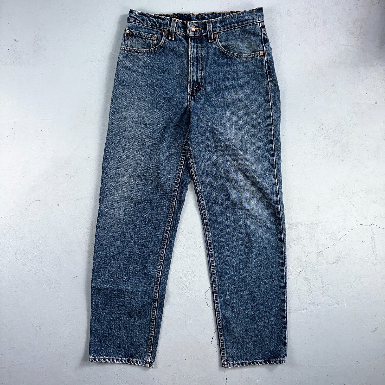 Levis 550 Vintage 90s USA Red Tab Relaxed USA Blue Med Wash Jeans 32x32 Ac 31x30