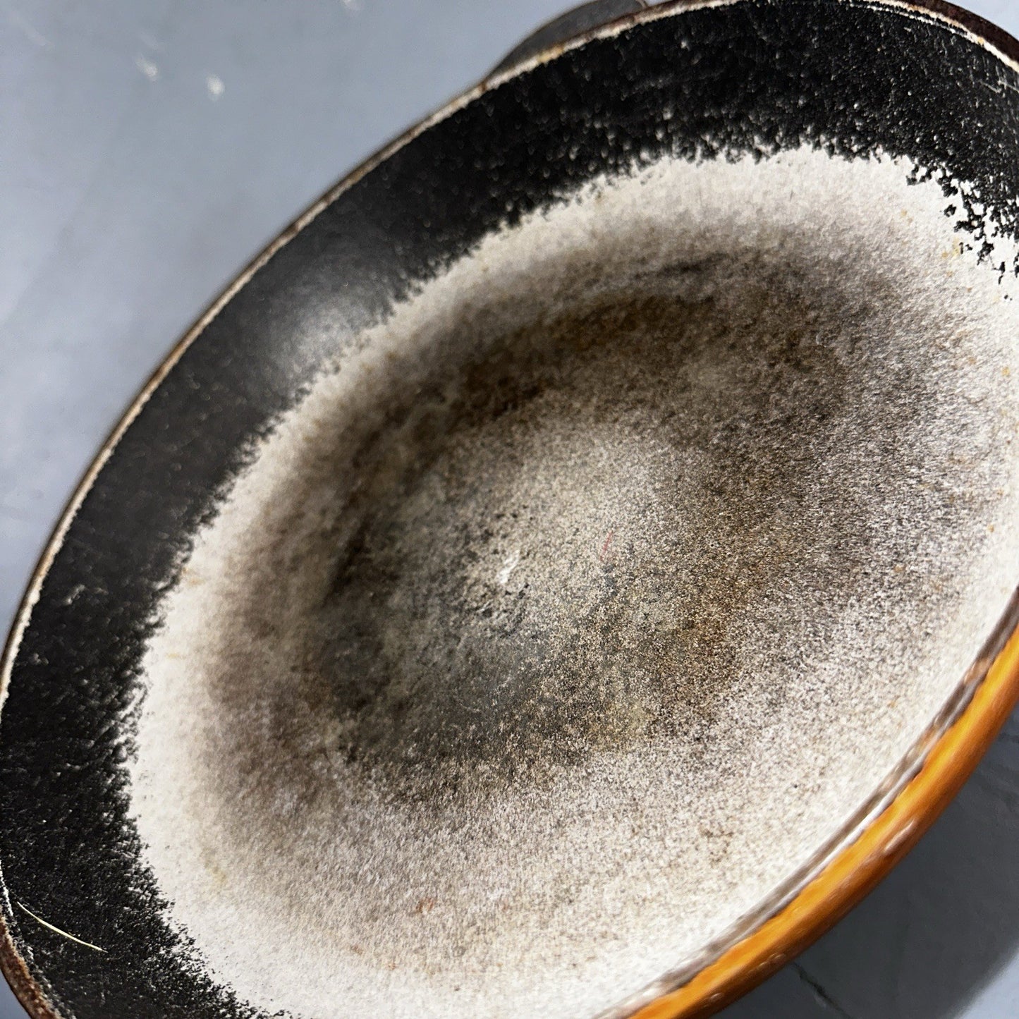 Le Creuset Cast Iron Enamel Cousances No. 24 Skillet Missing Handle Pan