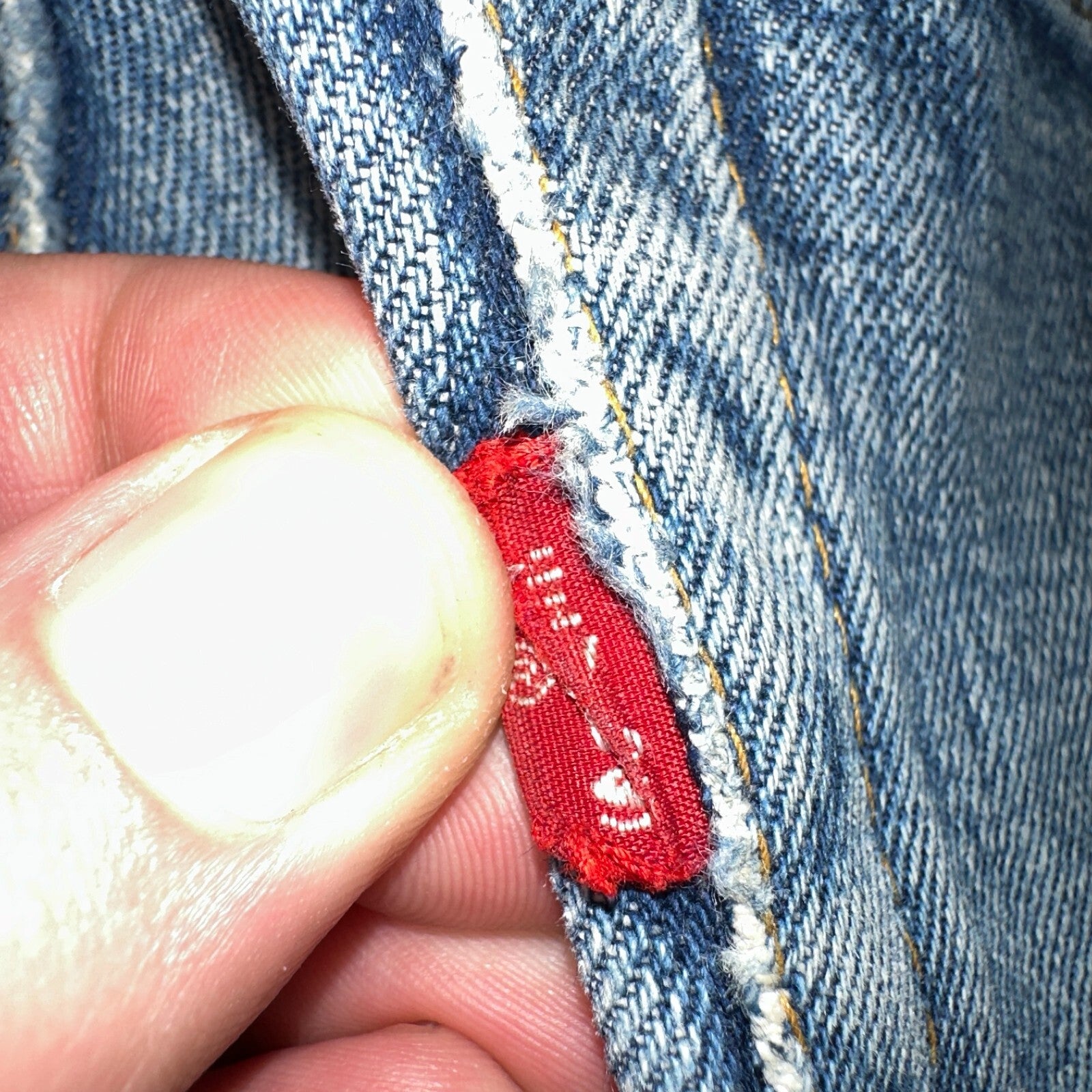 Vintage LEVIS 505 Jeans Big E 1960s Denim 30x26 USA 60s 501 502 Talon Zipper