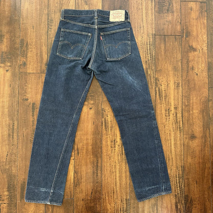 Levis 501 XX Big E True Vintage 60s Redline Selvedge Denim Jeans 1960s DARK BLUE