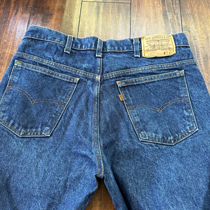 Levis 517 Vintage 80s USA Orange Tab Bootcut Flare Blue Jeans 36x33 Act 34x29