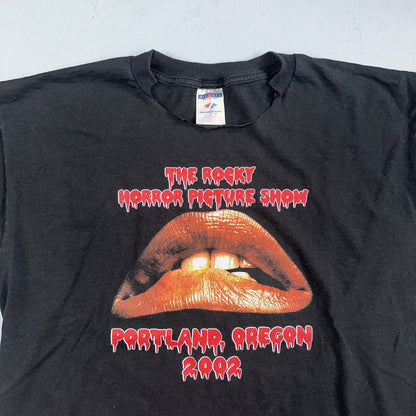 VTG 2002 Rocky Horror Picture Show T Shirt Movie Promo Horror Portland Oregon