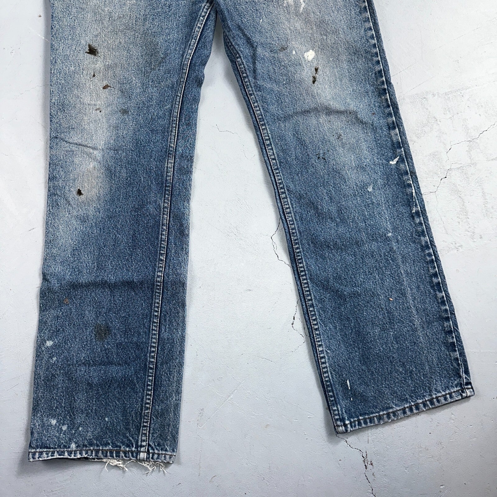 Levis 517 Vintage 80s USA Orange Tab Bootcut Flare Blue Worn Jeans Act 34x30