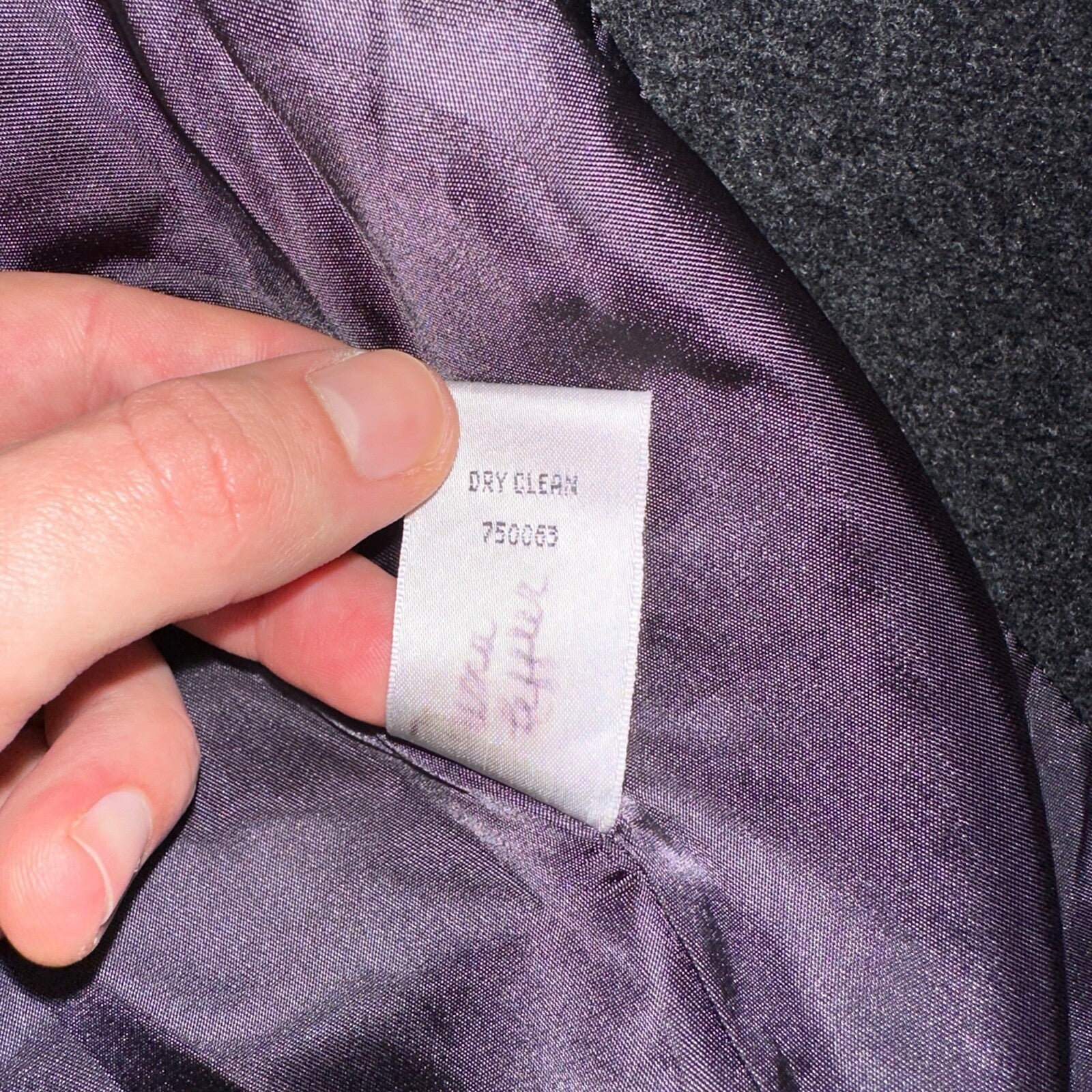 Vintage Valerie Steven’s Gray Black Wool & Cashmere Blend Blazer Women’s Sz 8