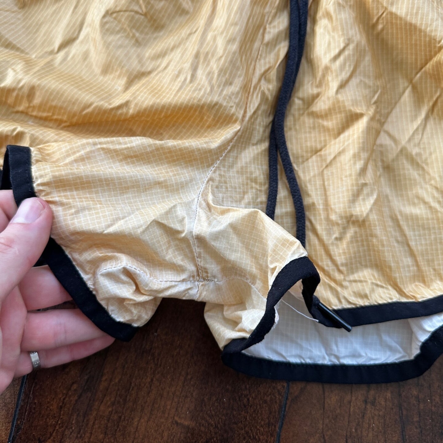 Women's Puma Workout Running Athletic Shorts Yellow Gold Black XS