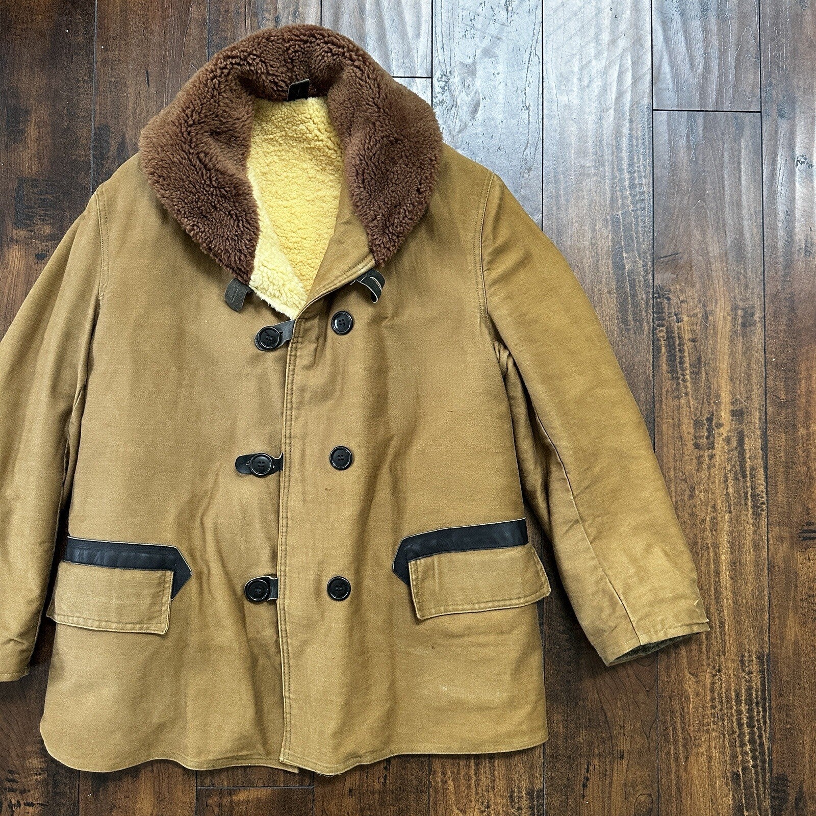 VTG 1930s 1940s USMC Deck Jacket 42 USN US Military 30s 40s Transport Mackinaw