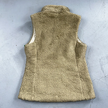 Patagonia Los Gatos El Cap Khaki Beige Teddy Fleece Full Zip Vest - XS Small