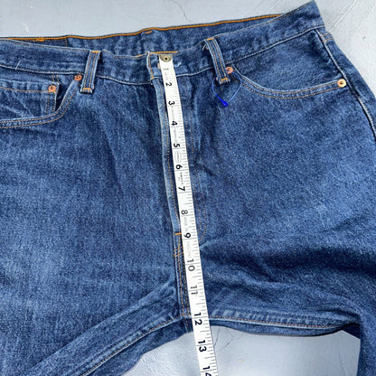 Levis 501 Vintage 90s USA XX Straight Leg Jeans Blue Dark Wash 36x36 Act 34x32