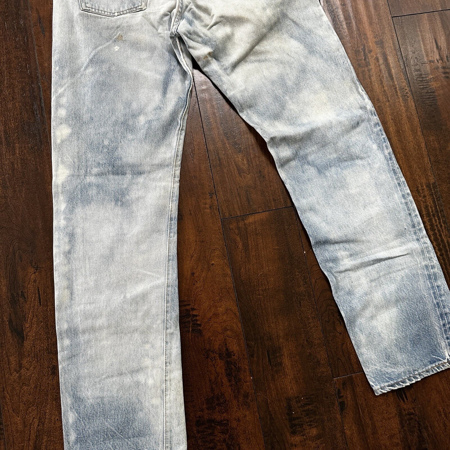 Levis Vintage 80s Redline Selvedge USA 501 XX Jeans Light Wash 32x36 Act 29x31