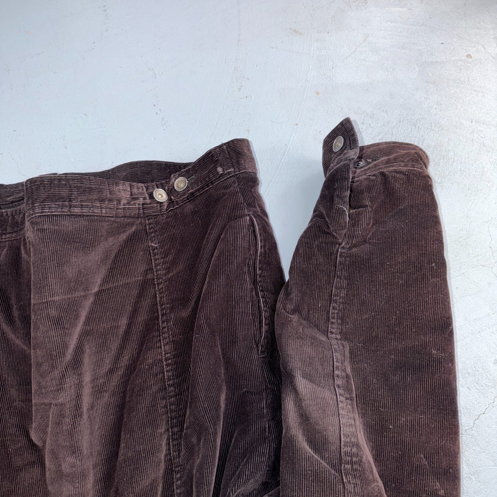 VTG Burnside Corduroy Jacket Size XL Button Front Long Sleeve Brown Outerwear