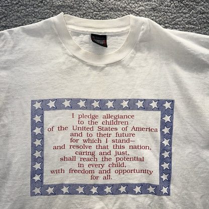 Vintage Pledge Of Allegiance USA Anthom Children Love America 80s 90s Rare
