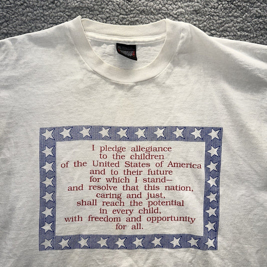Vintage Pledge Of Allegiance USA Anthom Children Love America 80s 90s Rare