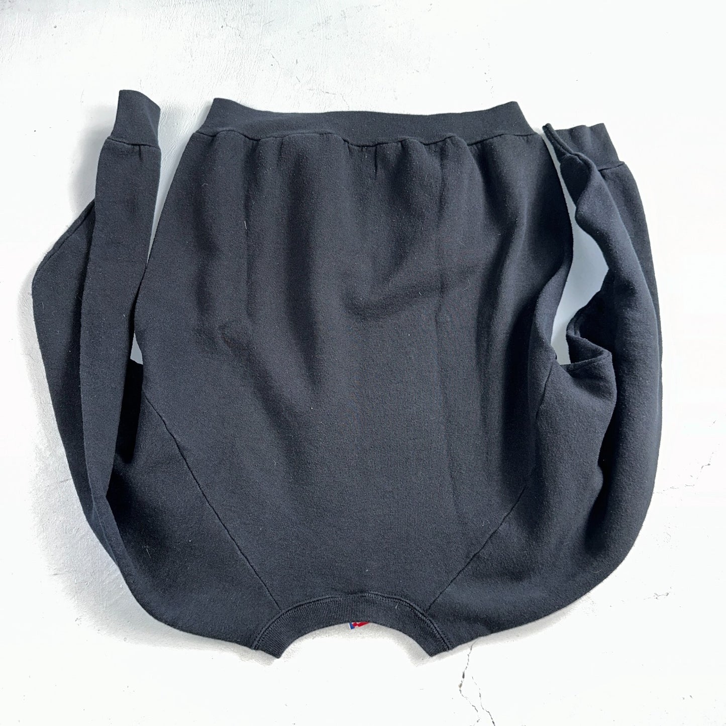 FOTL Black Japanese Letters VTG Crew Neck Sweatshirt Black 90s Asian Embroidery