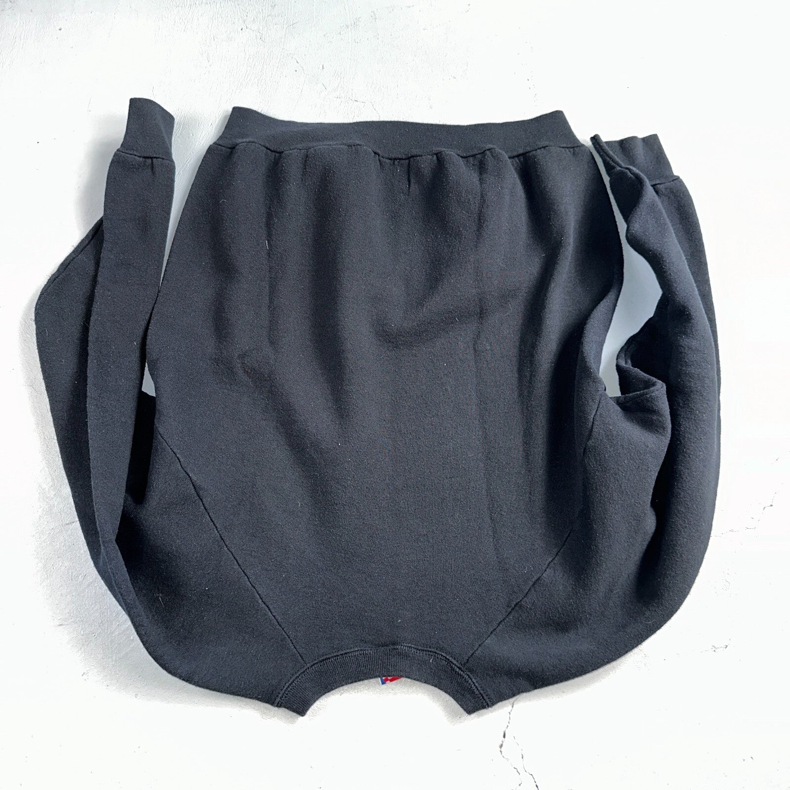 FOTL Black Japanese Letters VTG Crew Neck Sweatshirt Black 90s Asian Embroidery