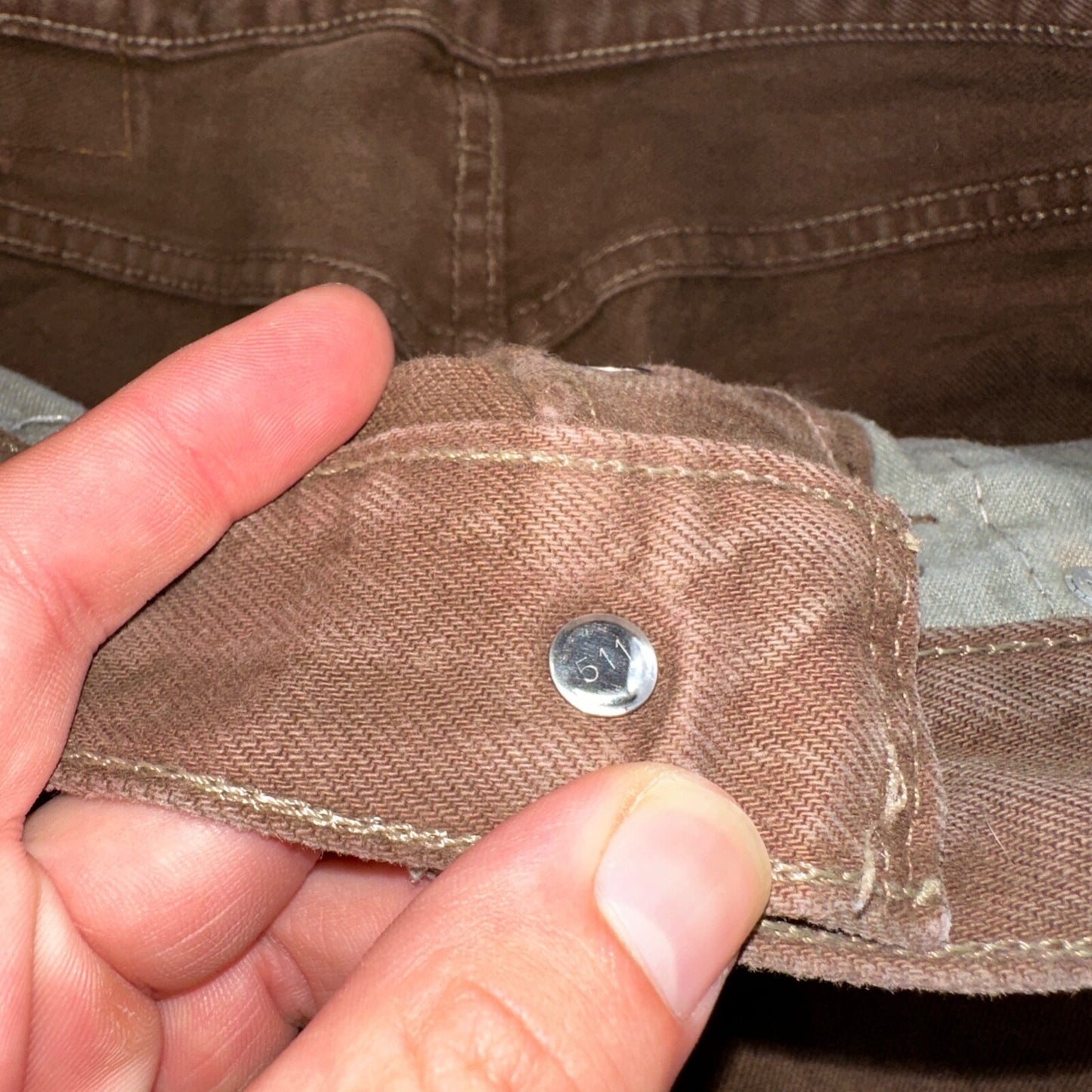 Levis 501 Vintage 90s USA XX Straight Leg Jeans 34x36 Brown Rare Wash Act 33x35