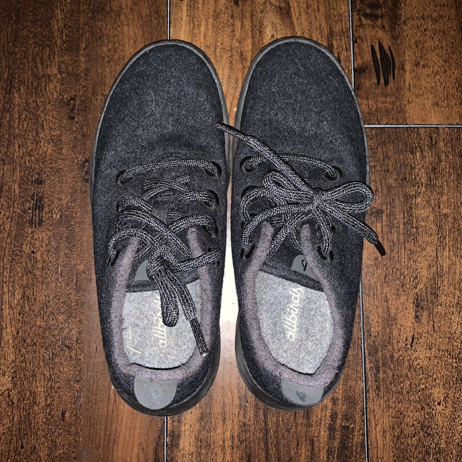 Allbirds Wool Runners WR Womens 6 US Black Gray Merino Wool Casual Shoes Running