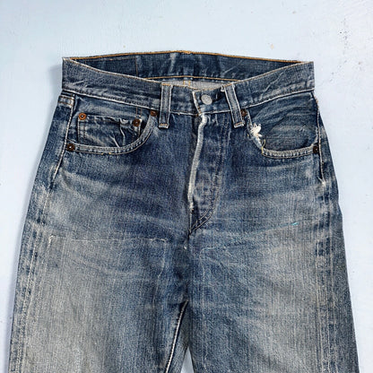 Levis 501 Big E Vintage 60s Redline Selvedge USA XX 1960s Jeans 66 Act 26x25