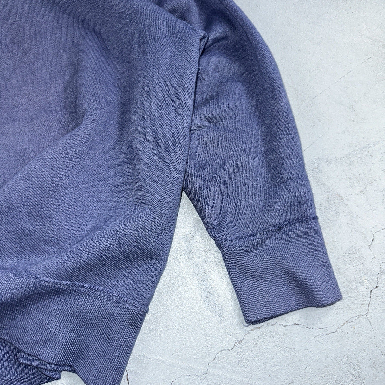 VTG Double V Sweatshirt 40s 50s 1940s Faded Blue Crewneck Boxy Rockabilly 1950s