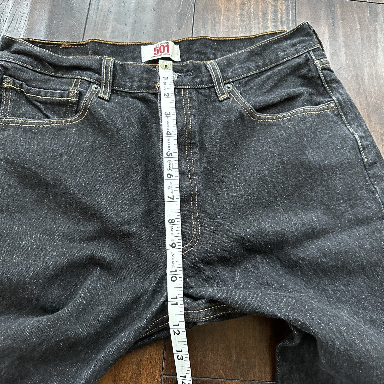 Levis 501 Vintage Y2K Straight Leg XX 2000s Jeans 32x29 Black Wash 35x32