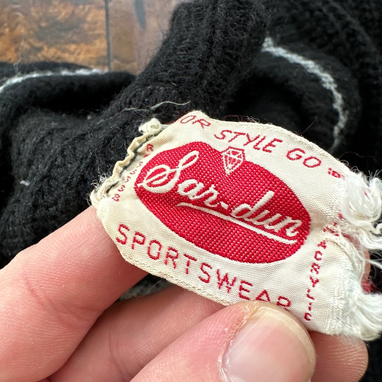 Vtg 60s 70s Thrashed Acrylic Sportswear Shirt Surf Skate Black Oregon USA