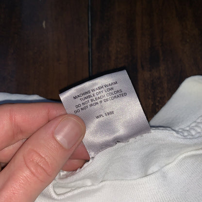 Oneita BLANK Vintage White T Shirt Mens 90s Essential Lot Rap Single Stitch Rare